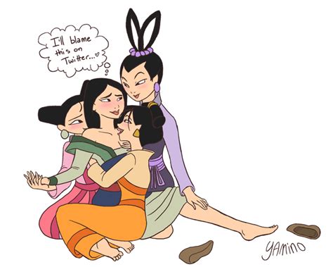 Rule 34 4girls Disney Fa Mulan Female Female Only Human Lesbian Mei