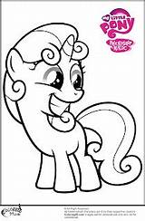 Coloring Pages Belle Sweetie Pony Mlp Little Cutie Mark Crusaders Printable Color Print Printables Getcolorings Getdrawings Ministerofbeans Choose Board sketch template