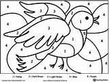 Color Number Bird Numbers Coloring Printable Pages Worksheets Adults Paint Preschool Birds Math Coordination Practice Hand Directions Learn Follow Colors sketch template
