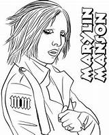 Manson Marilyn Topcoloringpages sketch template