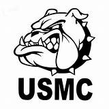 Usmc Marine Bulldog Corps Decal Vinyl Dog Devil Drawing Funny Marines Logo Decals United States Indoor Outdoor Vector Emblem Tattoo sketch template