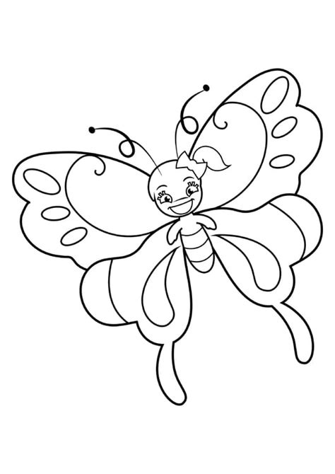 coloring page butterfly girl  printable coloring pages img