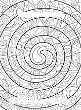 Coloring Spiral Pages Abstract Getdrawings Popular Groovy 600px 26kb sketch template