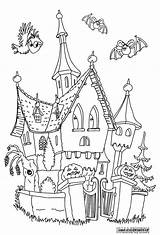 Chateau Hante Hanté Spukhaus Ausmalen Ausmalbild Malvorlagen Hantee Coloriages Malvorlage Gratuit Haunted Fantome Spukschloss Autre Klikni Další Visiter Adulte Gratuitement sketch template