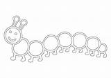 Caterpillar Inchworm sketch template