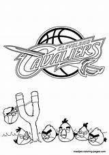 Coloring Pages Cavaliers Cleveland Nba Angry Birds Print Browser Window sketch template