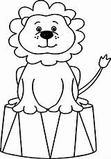 Circus Coloring Pages Animals Lion Drawing Animal Bubble Clip Color Guppies Colouring Printable Tent Print Clown Sheets Nations First Colorin sketch template