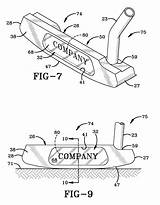 Patents Putter Head sketch template