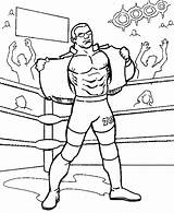 Wwe Wrestling Coloring Wrestlers Pages Kids sketch template