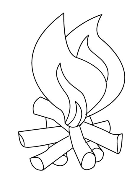 fire coloring page coloring home