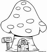 Toadstool Coloring Pages Getdrawings sketch template