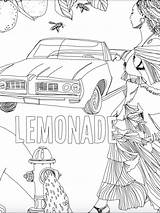 Beyonce Coloring Pages Getcolorings Printable Lemonade sketch template