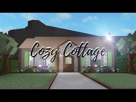 bloxburg cozy cottage budget build  youtube