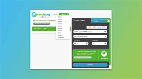 simplepay  otp mobil credit card payment  huf usd eur