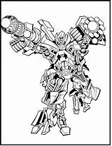 Transformer Ironhide Optimus Beast sketch template