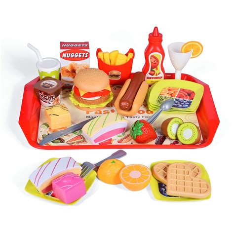 fun  toys  pcs play food  kids kitchen play kitchen accessories toy foods
