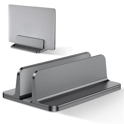 freizeit einkaufen aluminum alloy notebook support vertical stand adjustable space saving