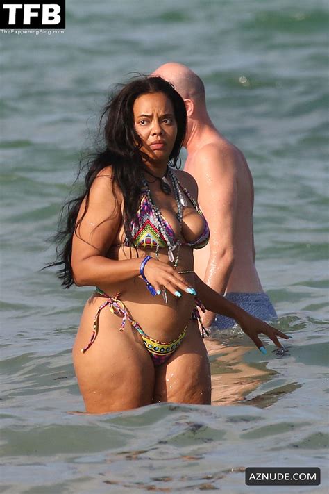 Angela Simmons Sexy Seen Showing Off Her Curves On The Beach In Miami