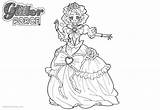 Glitter Force Coloring Pages Mahou Tsukai Precure Color Printable Kids sketch template