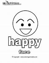 Happy Coloring Face Adjectives Pages Drawing Faces Printable English Kids Smiley Feelings Coloringprintables Adjective Bobcat Color Feeling Books Kardashian Kim sketch template