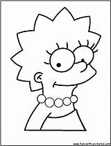 Lisa Simpson Coloring Pages Simpsons Drawing Cartoons Colouring Fun Template Getdrawings sketch template