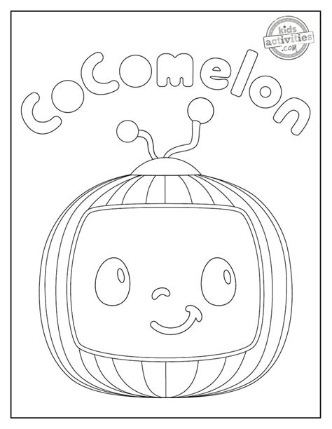 adorable cute  printable cocomelon coloring pages kids