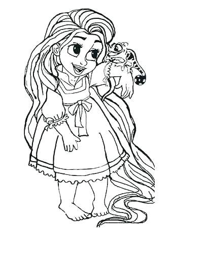 coloring pages baby rapunzel coloring pages
