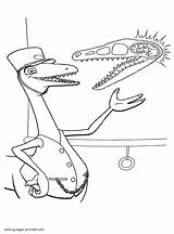 Coloring Pages Conductor Dinosaur Train Mister Printable Animated Series sketch template