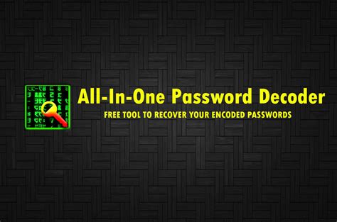 password decoder  tool  recover  encoded passwords haviral