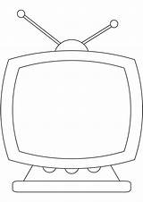Televisión Television Viendo sketch template
