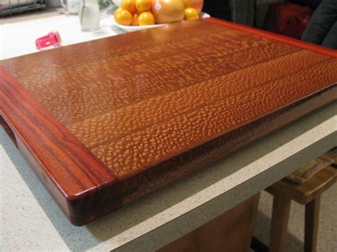 padauk  leopard wood cutting board  tomakazi
