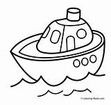 Coloring Transportation Pages Kids Transport Water Printable Submarine Ship Printables Air Clipart Drawing Color Sheets Cement Mixer Line Preschool Print sketch template