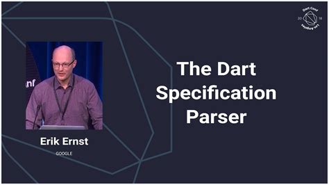 dart specification parser dartconf  youtube