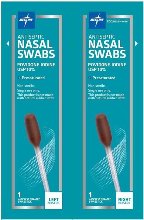 medline nasal antiseptic swabs solution medline industries