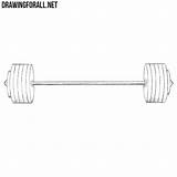 Barbell Draw Drawingforall sketch template
