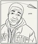 Migos Rapper sketch template