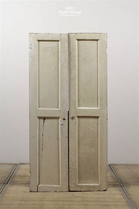 salvaged double pine cupboard doors