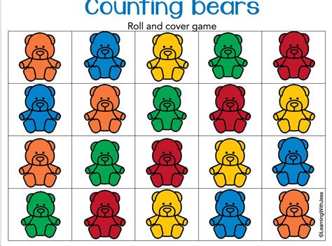 counting bear activity digital  etsy australia