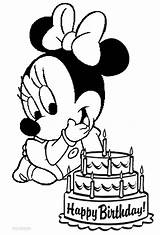 Coloring Mouse Mickey Baby Pages Birthday Minnie Library Clipart 1st sketch template
