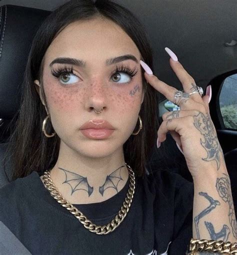 criesinlv piercings for girls aesthetic tattoo face