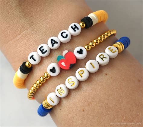 Heishi Teacher Bracelet Set Artsy Fartsy Mama