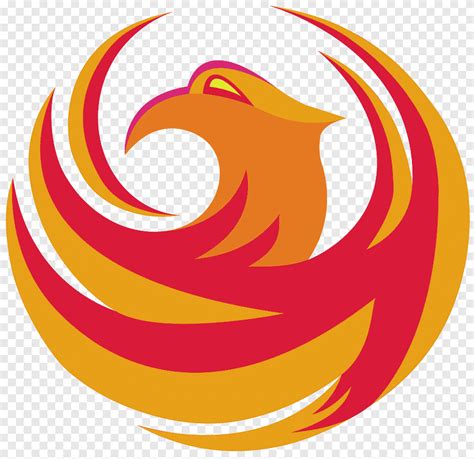 phoenix rising fc logo mascot school phoenix orange spiral png pngegg