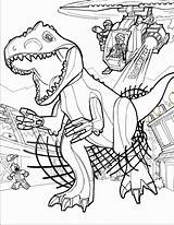 Jurassic Lego Coloring Pages Printable Kids Categories sketch template