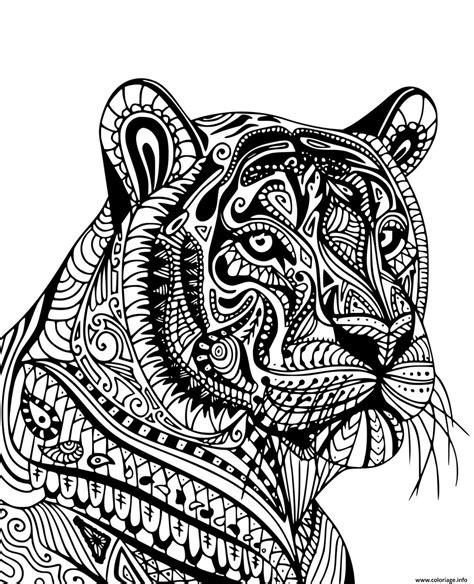 mandala animaux coloriage  imprimer mandala coloriage tigre mandala