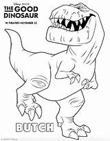 Dinosaur Good Coloring Pages Printable Sheets Butch sketch template