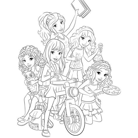 lego friends coloring pages    print
