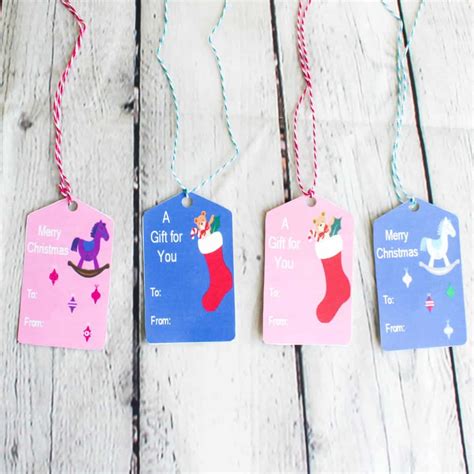 christmas gift tags  kids holiday gift tags kids gift