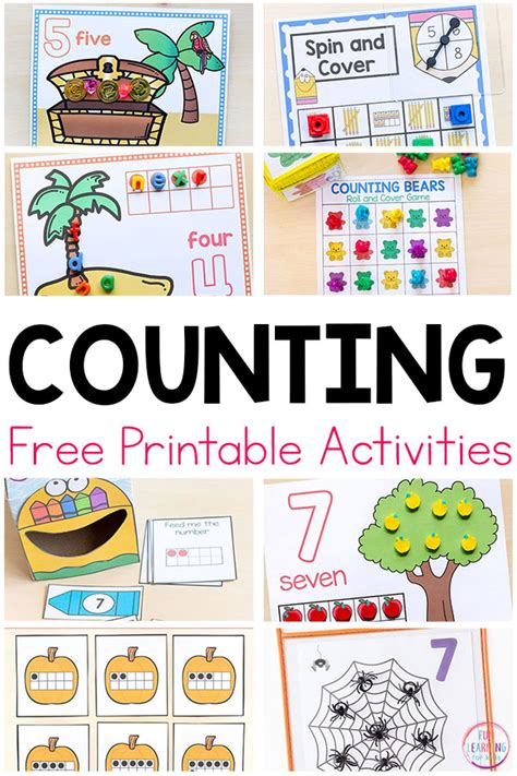 printable numbers  counting activities