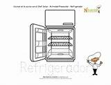 Refrigerator sketch template