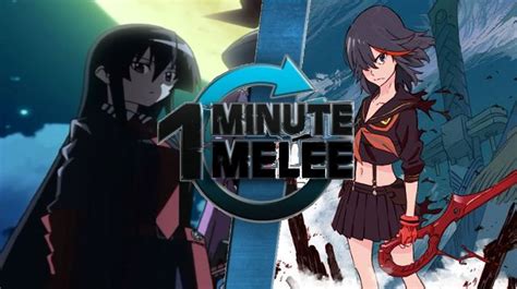 one minute melee akame vs ryuko by littlechone on deviantart